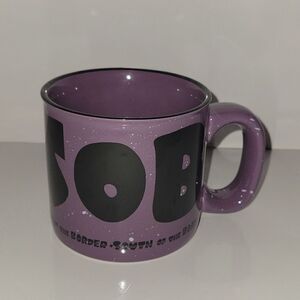 South of the Border Rest Stop Coffee Mug Purple Speckled